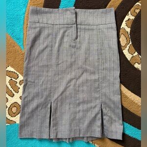 Wet Seal Gray Pinstripe Pencil Skirt